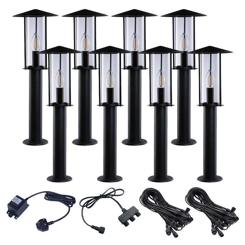Image of EasyFit 12V Garden Lights - Elm LED Post Light Kit