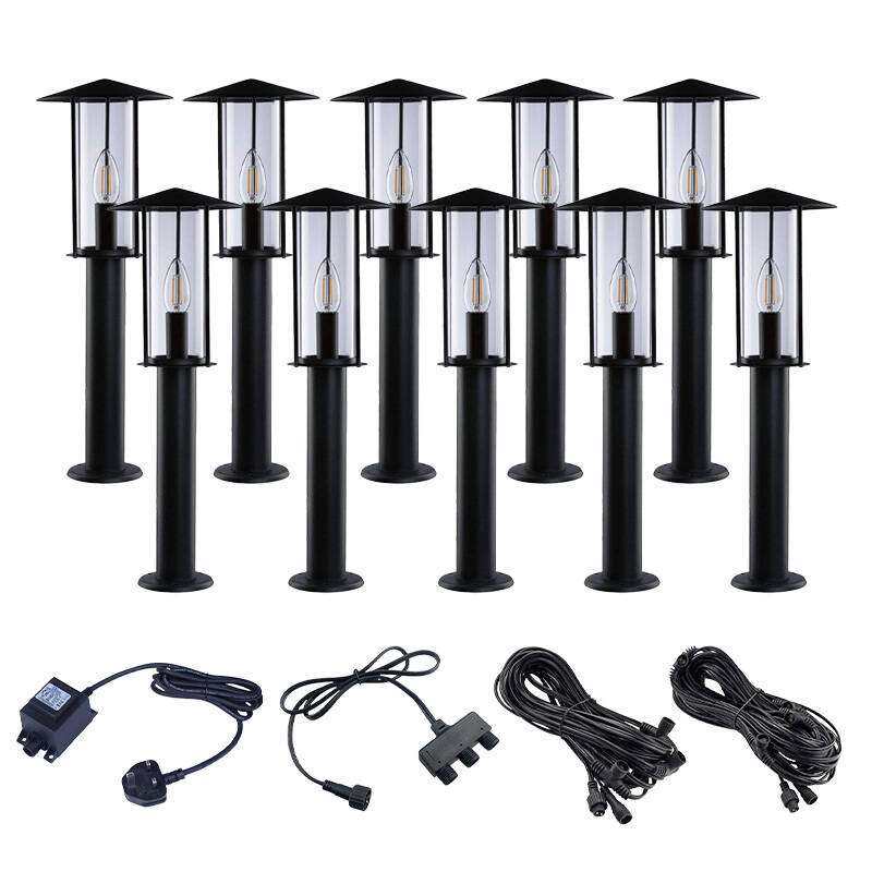 Image of EasyFit 12V Garden Lights - Elm LED Post Light Kit