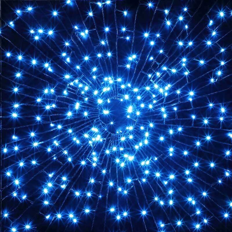 Image of Edit 28.77M Decor Ice Blue & White LED Multi-Function String Lights- 960 Lights