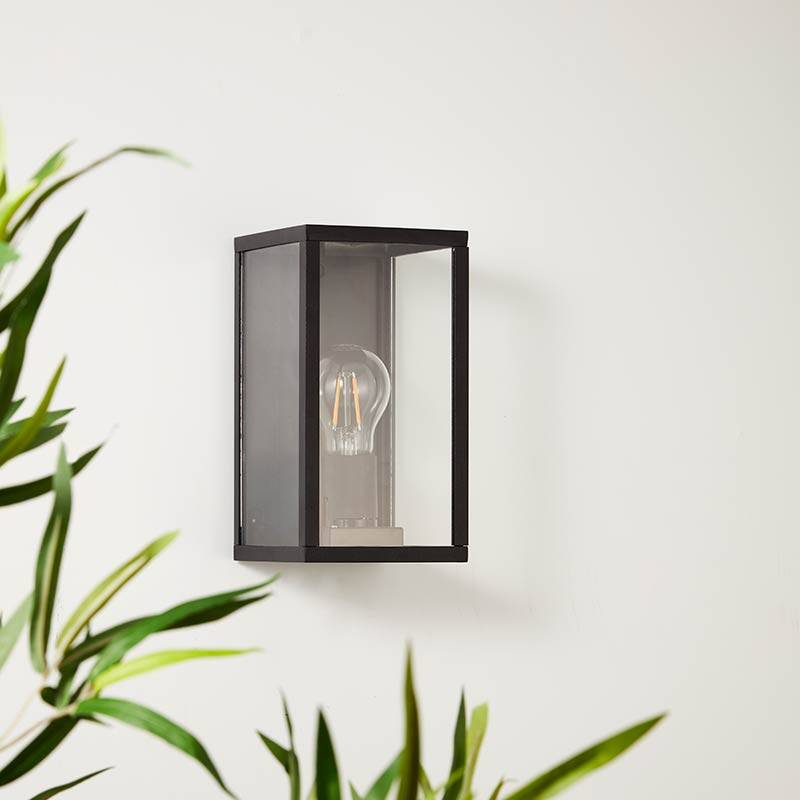 Image of Edit Dove Half Lantern Outdoor Wall Light