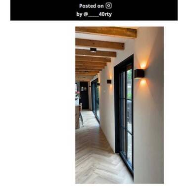 Image of Lucide Xera Square Up & Down Wall Light