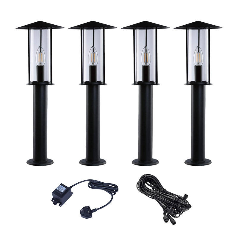 Image of EasyFit 12V Garden Lights - Elm LED Post Light Kit
