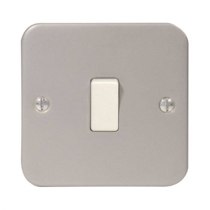 Image of Metal Clad 10A 1 Gang 2 Way Light Switch