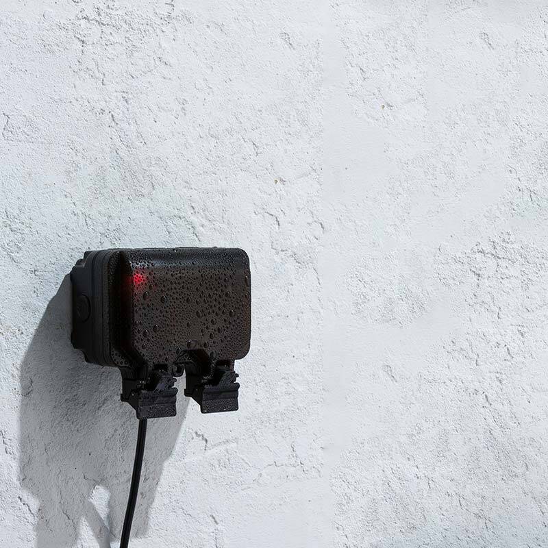 Image of 13A 2 Gang Double Pole Switch Outdoor Power Socket