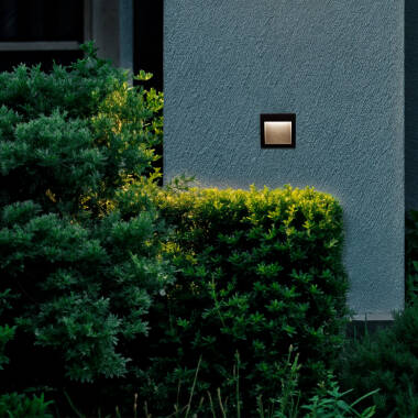 Image of Edit Natt 4W LED Outdoor Square Recessed Wall Light