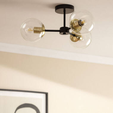 Edit Wassily 3 Light Flush Ceiling Light