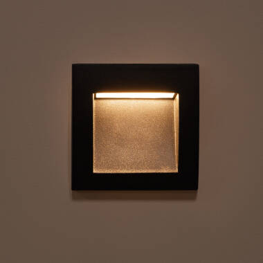 Image of Edit Leif 4W LED Outdoor Square Recessed Wall Light
