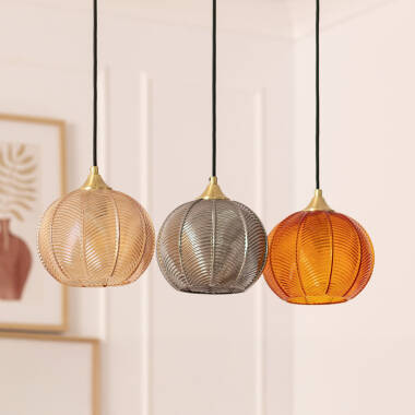 Image of Edit Klimt 3 Light Glass Bar Ceiling Pendant