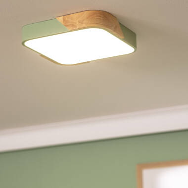 Image of Edit Dari Square 18W Selectable LED Flush Ceiling Light