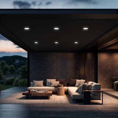 Image of 24W Round Dimmable LED Flush Ceiling Light D220 mm