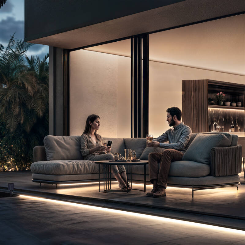 Image of Edit 5m 3V Outdoor Solar LED Strip IP58