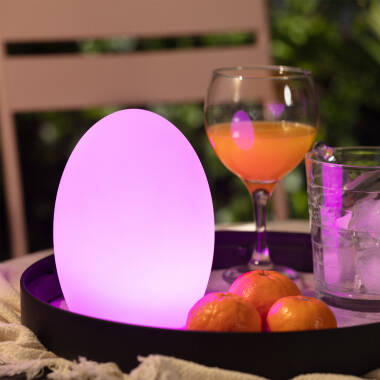 Muna Portable Outdoor RGB LED Table Lamp with Rechargeable Battery