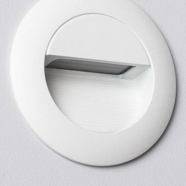Image of Edit Wabi 3W Round LED Recessed Outdoor Wall Light