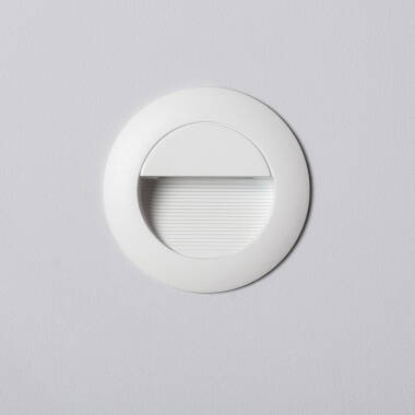 Image of Edit Wabi 3W Round LED Recessed Outdoor Wall Light