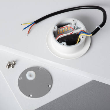 Image of Edit Wabi 3W Round LED Recessed Outdoor Wall Light