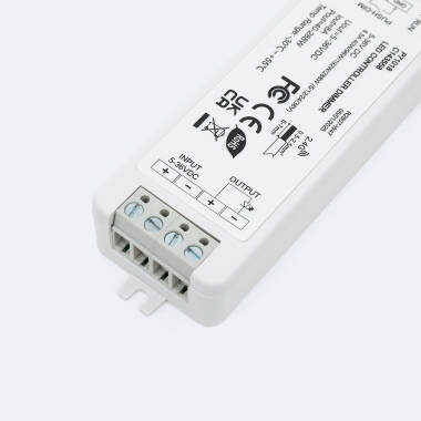 Image of 5/12/24/36V DC Monochrome LED Strip Dimmer Controller compatible with RF Push Button Controller