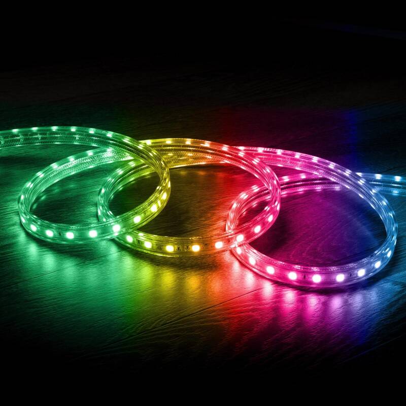 Image of IP65 220V AC RGB LED Strip Kit With Click Controller