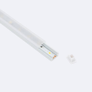 Image of Surface Mounted 12x8 Aluminium Profile for LED Strip