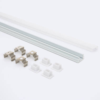 Image of Surface Mounted 12x8 Aluminium Profile for LED Strip