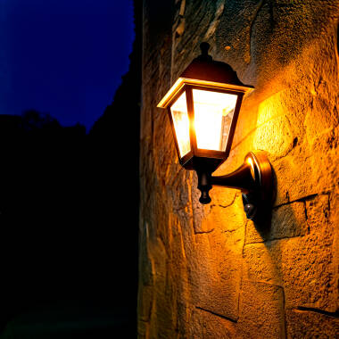 Image of Edit Coastal Sennen Outdoor Lantern Wall Light with PIR Sensor
