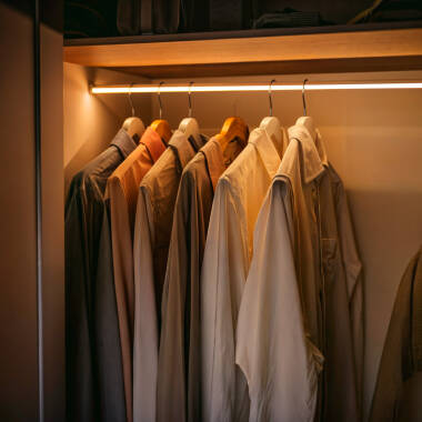 Image of Wardrobe Rail Aluminium Profile for LED Strip