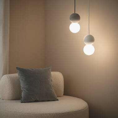 Image of Edit Deyla Plaster Ceiling Pendant Light