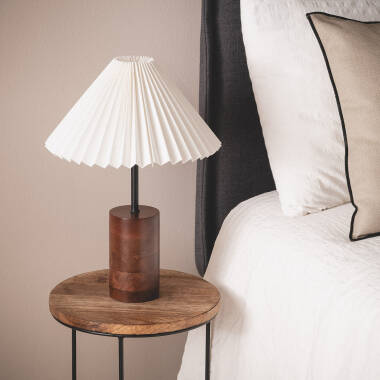 Image of Iluzzia Leonessa Wood Table Lamp