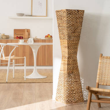 Edit Bijie Rattan Floor Lamp