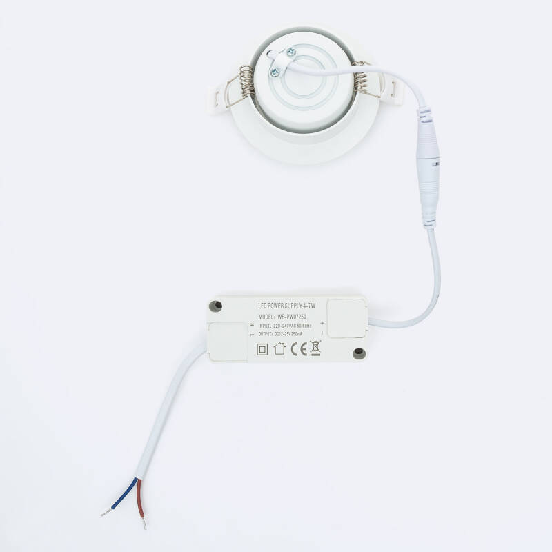 Image of Round Superslim Expert Colour 5W COB LED Adjustable Downlight Cutout 75mm