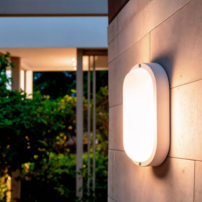 Image of Hublot Oval 25W LED Outdoor Flush Ceiling Light