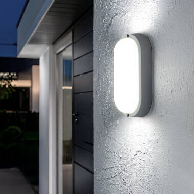 Hublot Oval 25W LED Outdoor Flush Ceiling Light