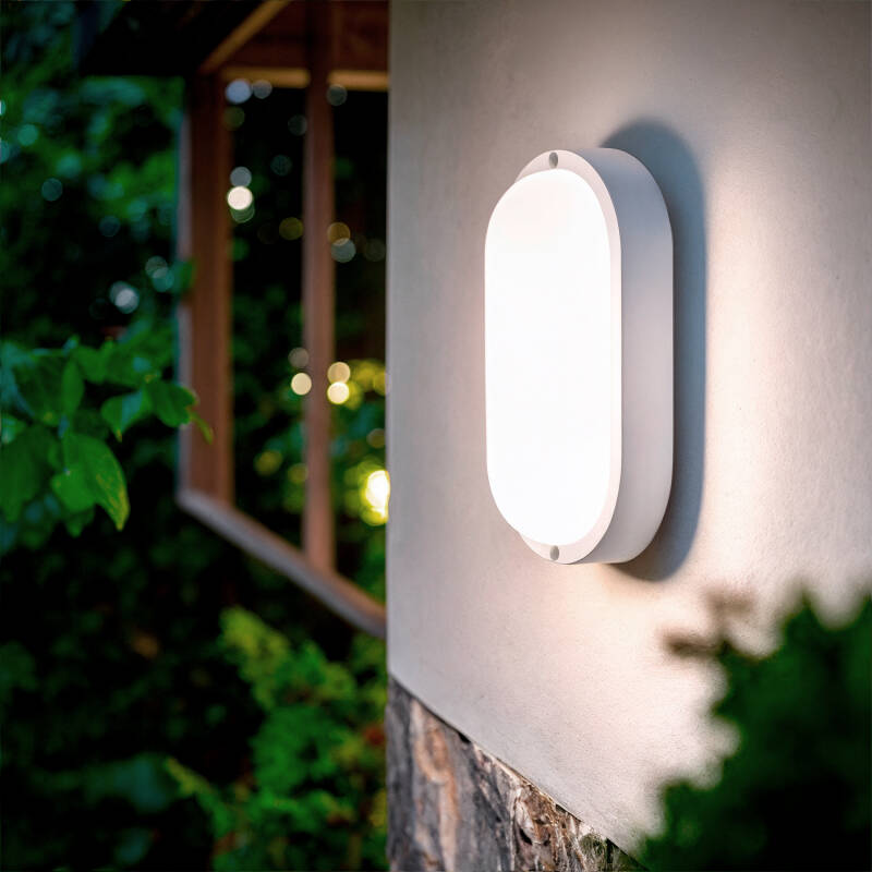 Image of Hublot Oval 25W LED Outdoor Flush Ceiling Light