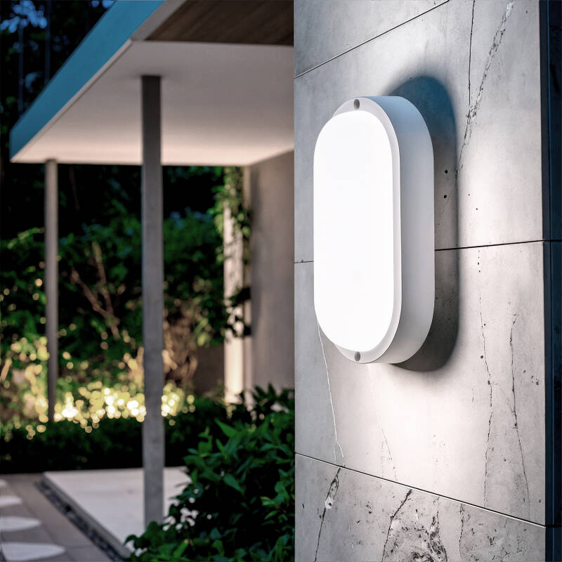 Image of Hublot Oval 25W LED Outdoor Flush Ceiling Light