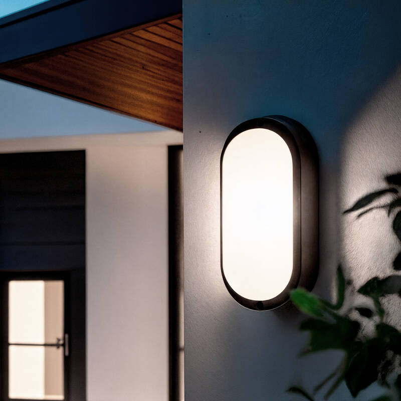 Image of Hublot Oval 25W LED Outdoor Flush Ceiling Light