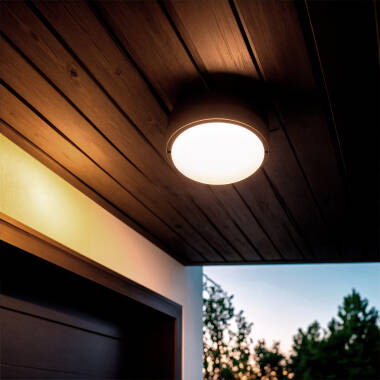 Hublot Round 25W LED Outdoor Flush Ceiling Light IP65
