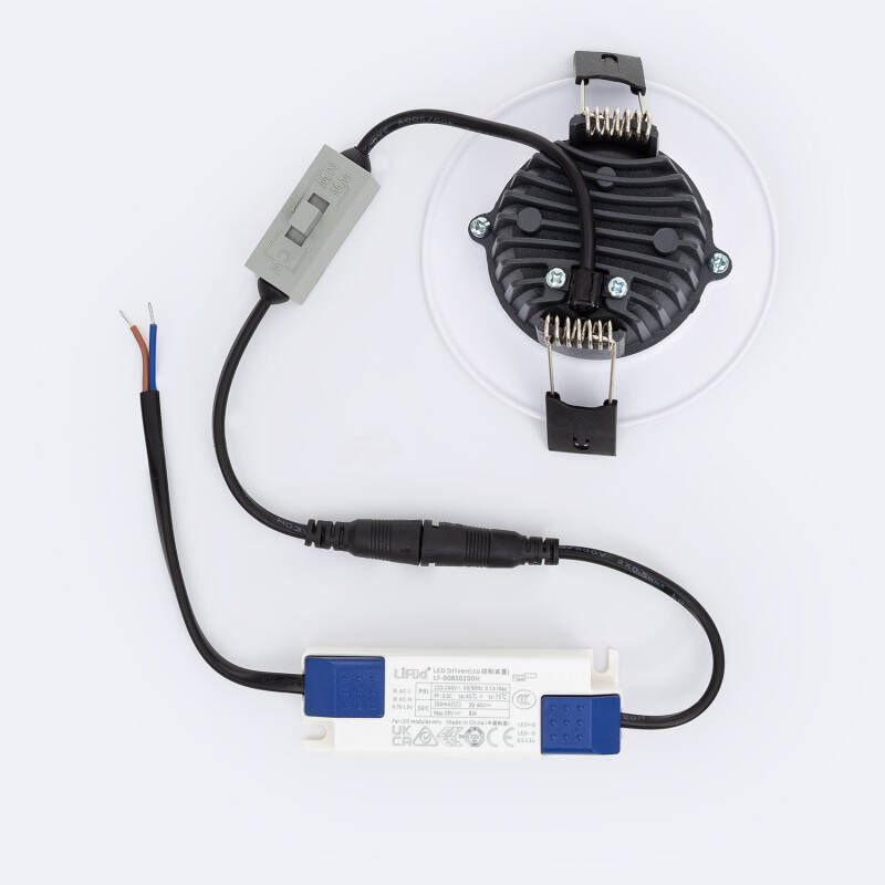 Image of Round 7W CCT LED Fixed Downlight Cutout 75mm with LIFUD Driver