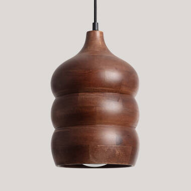 Iluzzia Kanan I Wood Ceiling Pendant Light