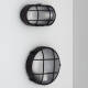 Image of Hublot Grid Oval LED Outdoor Flush Ceiling Light IP44