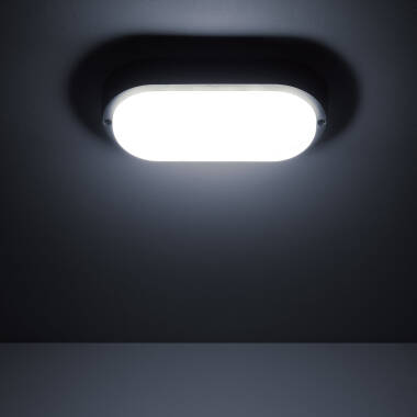 Image of Hublot Oval 25W LED Outdoor Flush Ceiling Light