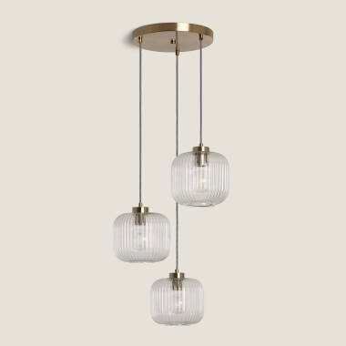 Image of Edit Wilde 3 Light Glass Cluster Ceiling Pendant