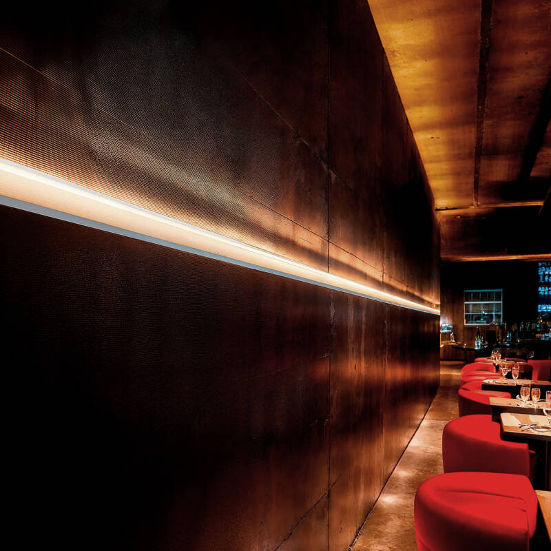 Image of Plaster-in Recessed 2m Aluminium Profile with Continuous Cover for LED Strip