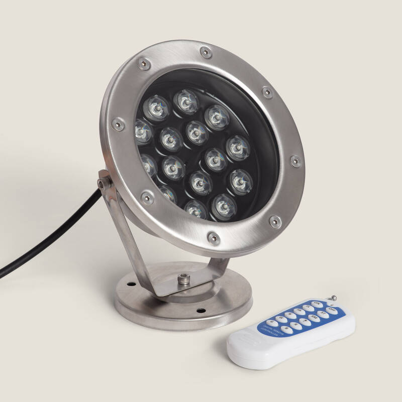 Image of Edit 15W 24V Submersible Colour Changing LED Surface Garden Spotlight IP68