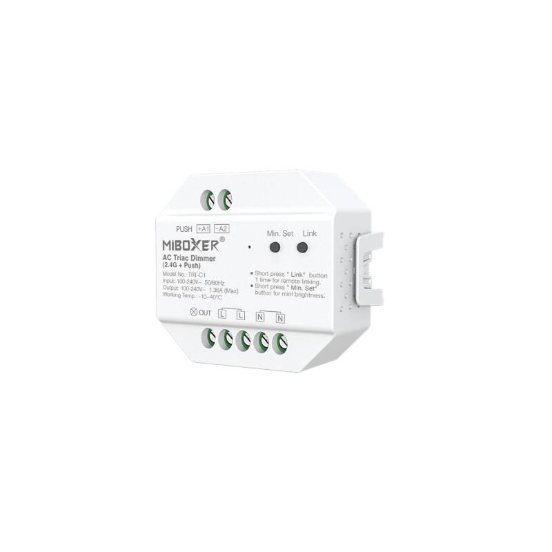 Image of TRIAC RF LED Dimmer Compatible with MiBoxer TRI-C1 Push Button