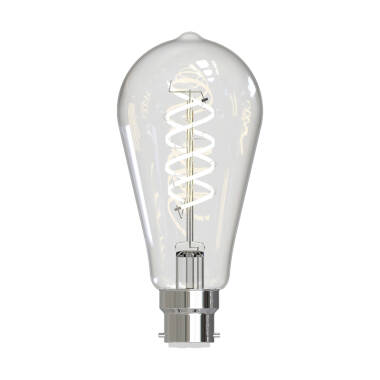 Image of Dar Rustika 8W Dimmable LED Decorative Filament Squirrel Cage Bulb - Bayonet Cap