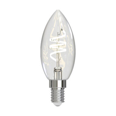 Image of Dar 4.6W Warm White Dimmable LED Decorative Filament Candle Bulb - Small Screw Cap