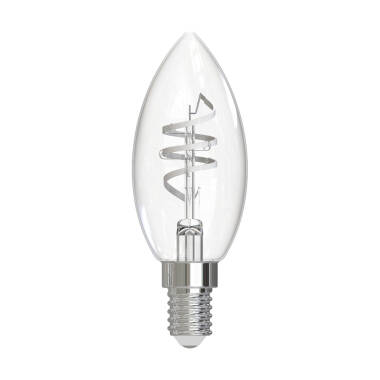 Dar 4.6W Warm White Dimmable LED Decorative Filament Candle Bulb - Small Screw Cap