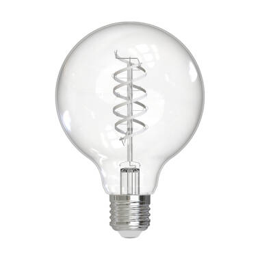 Dar 8W Dimmable LED Decorative Filament 95mm Globe Bulb - Screw Cap - Pack of 6