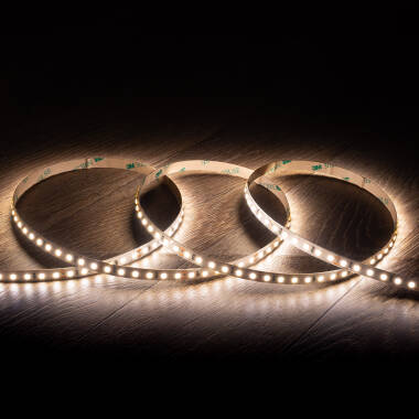 5m 24V DC High Lumen SMD2835 LED Strip 120LED/m 2000lm/m 8mm Wide Cut at Every 5cm IP20