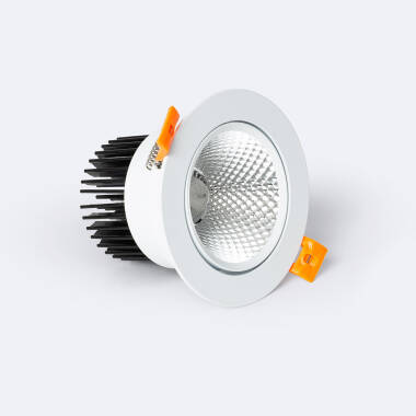 Round 12W COB LED Adjustable Downlight Cutout 90mm