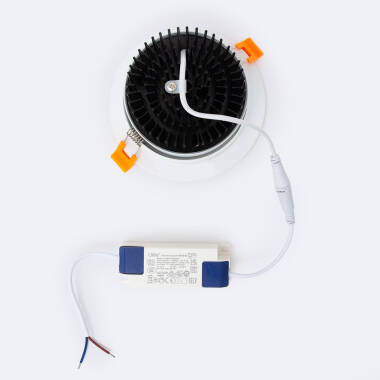 Image of Round 15W Cool Daylight COB LED Adjustable Downlight Cutout 113mm